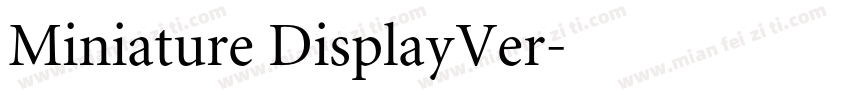 Miniature DisplayVer字体转换